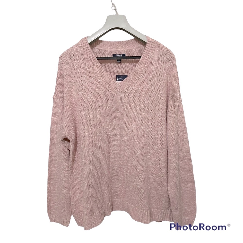 CHAPS Women’s Plus Size Long Sleeves V-Neck Sweater Size XXL
